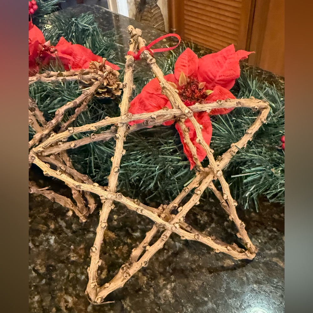 Rustic Handmade Willow Twig Stars - Set of 2 - Picture 2 of 12